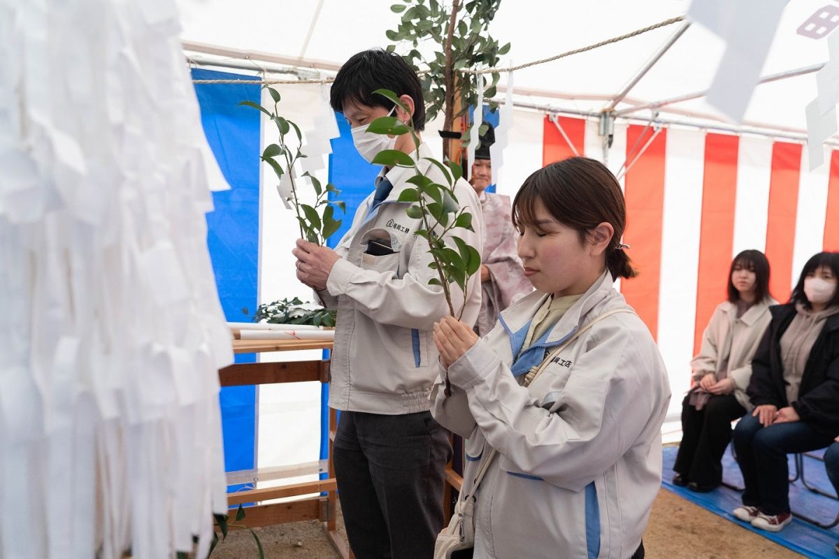 福岡市南区25　注文住宅建築現場リポート①　～地鎮祭～