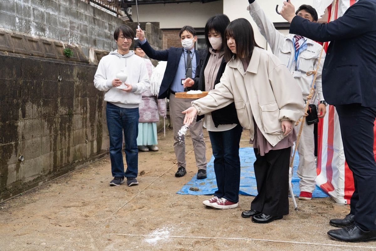 福岡市南区25　注文住宅建築現場リポート①　～地鎮祭～