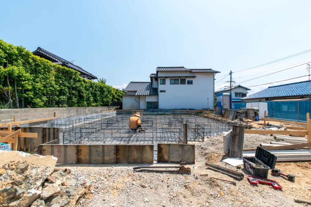 「福岡市東区青葉01」注文住宅現場リポート③【基礎工事】【配筋】