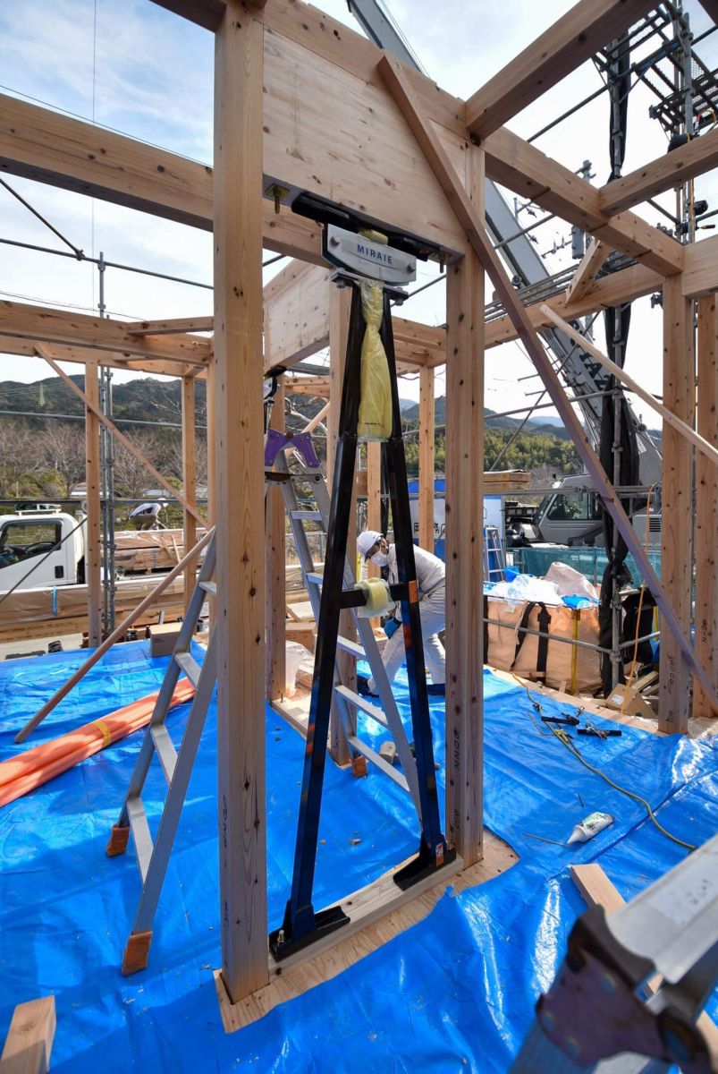 福岡県福岡市早良区09　注文住宅建築現場リポート③　～上棟式・前編～