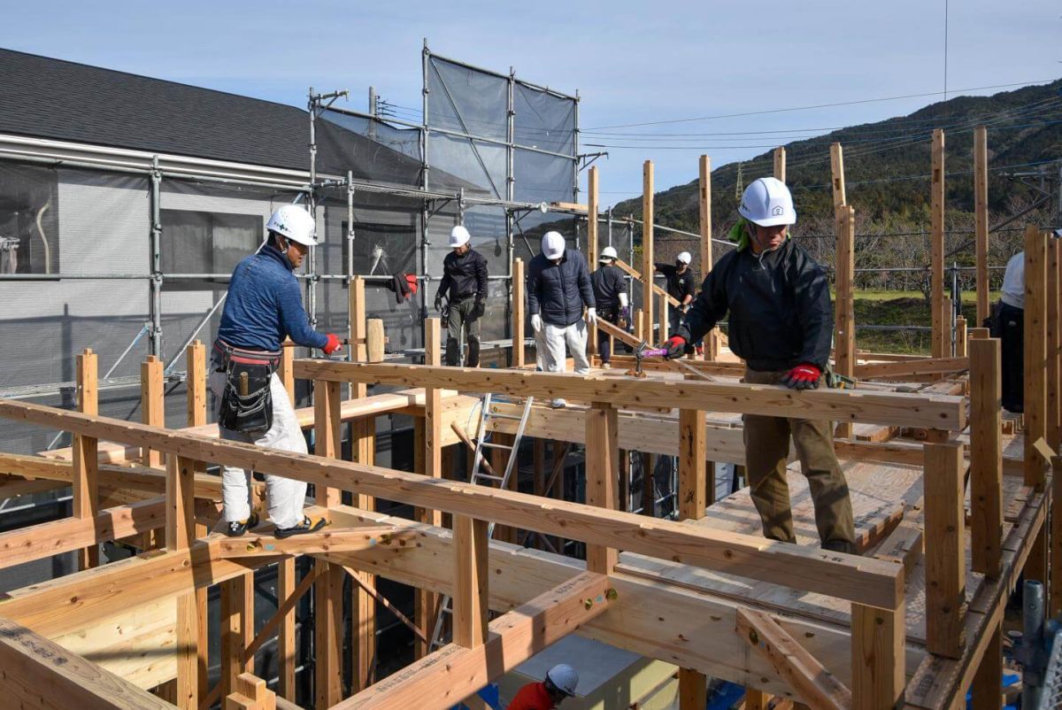 福岡県福岡市早良区09　注文住宅建築現場リポート③　～上棟式・前編～