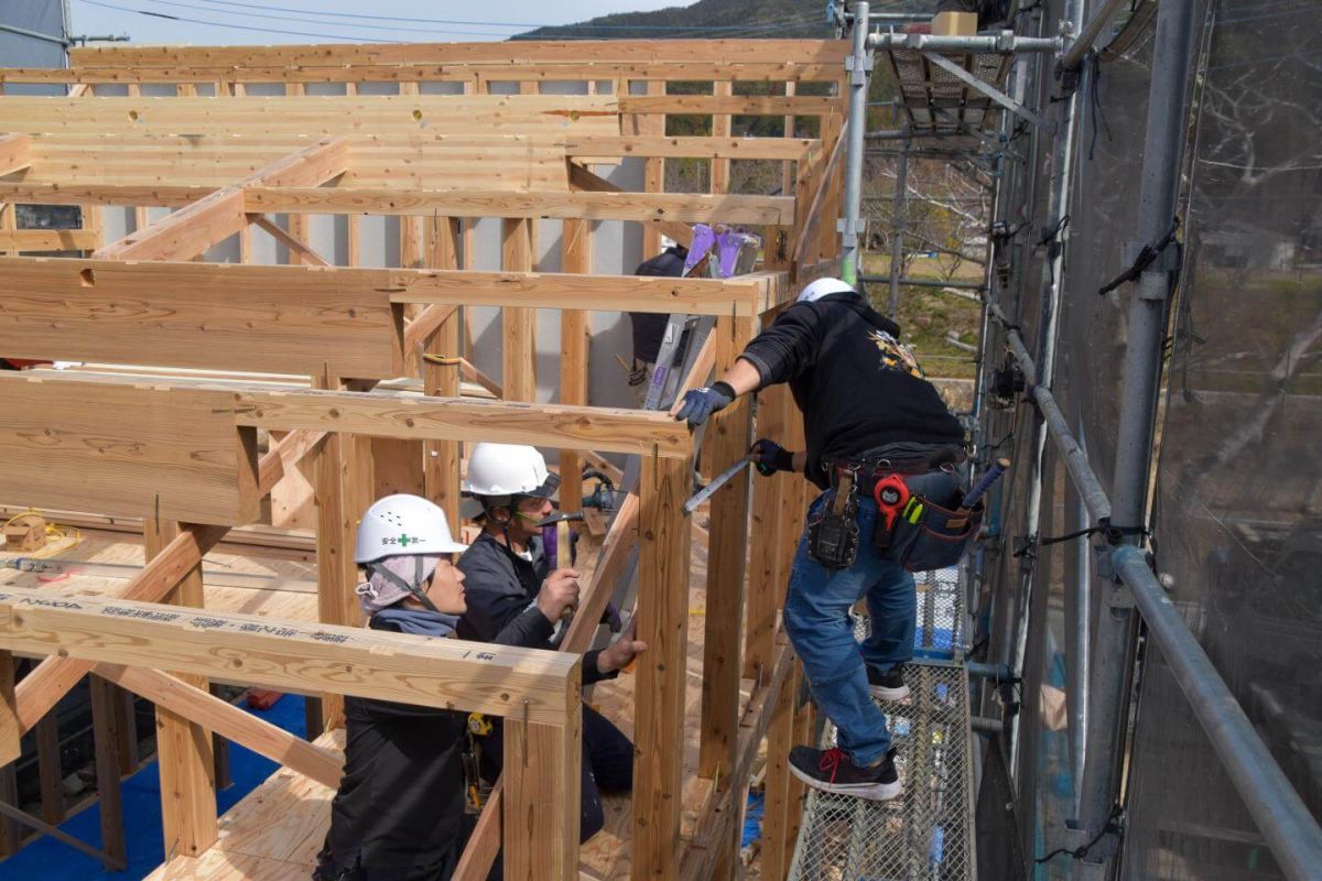 福岡県福岡市早良区09　注文住宅建築現場リポート③　～上棟式・前編～