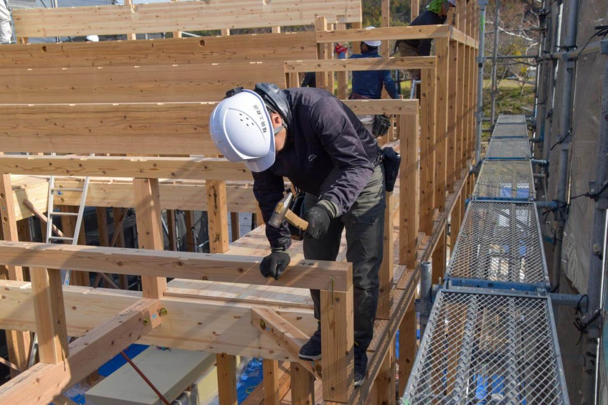 福岡県福岡市早良区09　注文住宅建築現場リポート③　～上棟式・前編～