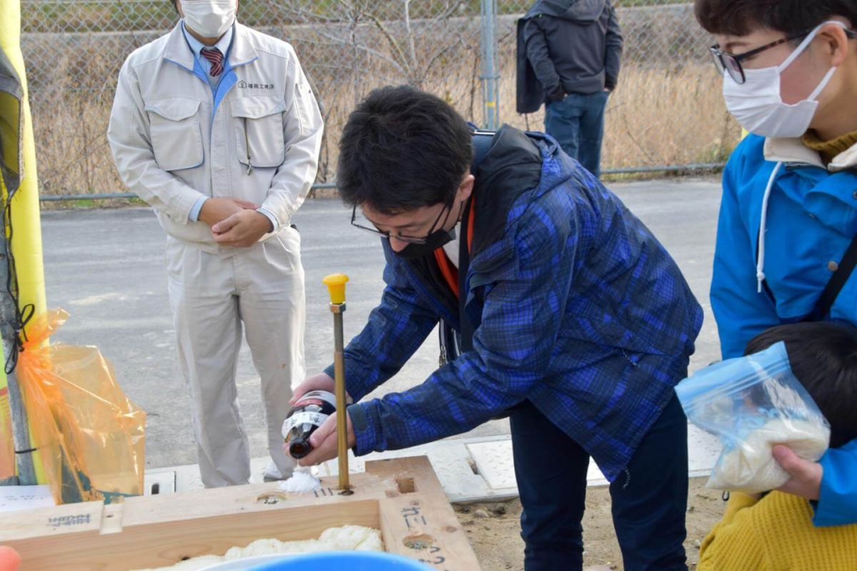 福岡県福岡市早良区09　注文住宅建築現場リポート③　～上棟式・前編～