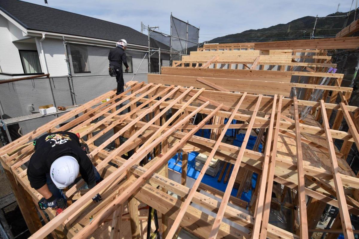 福岡県福岡市早良区09　注文住宅建築現場リポート③　～上棟式・前編～