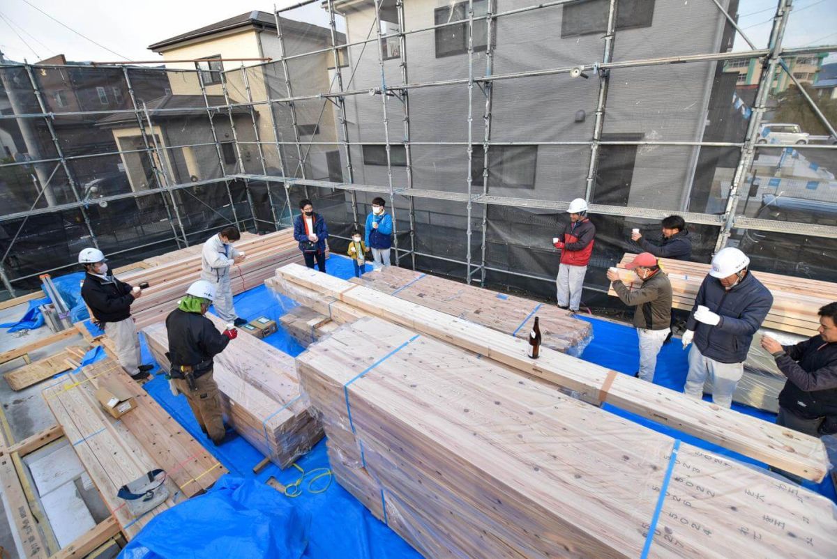 「福岡市早良区09」注文住宅現場リポート③【上棟式】