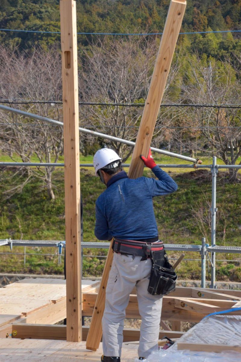 福岡県福岡市早良区09　注文住宅建築現場リポート③　～上棟式・前編～