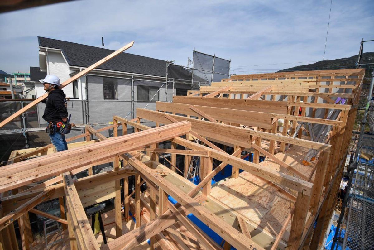 福岡県福岡市早良区09　注文住宅建築現場リポート③　～上棟式・前編～