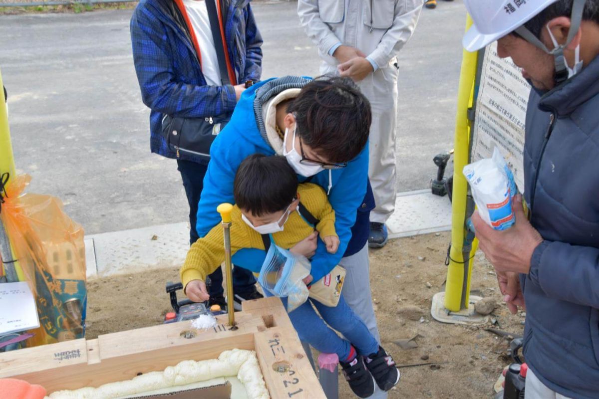 福岡県福岡市早良区09　注文住宅建築現場リポート③　～上棟式・前編～