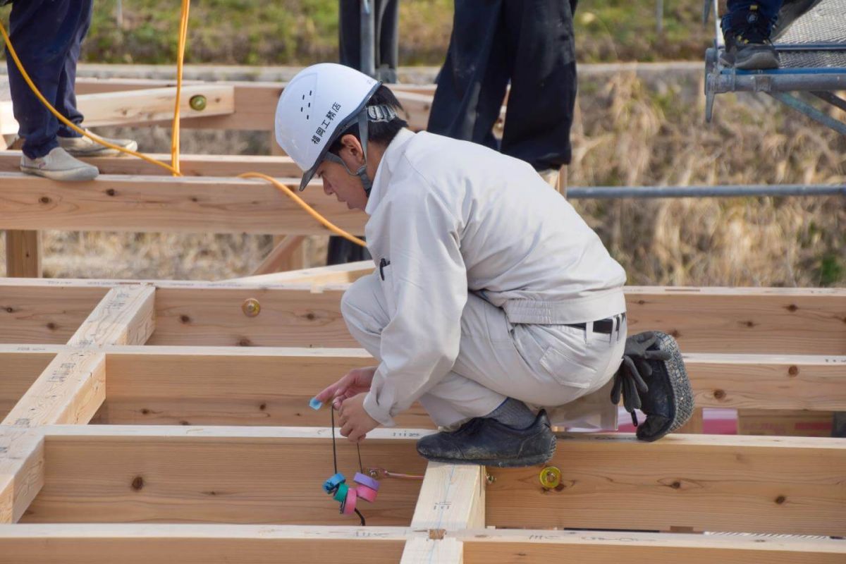 福岡県福岡市早良区09　注文住宅建築現場リポート③　～上棟式・前編～