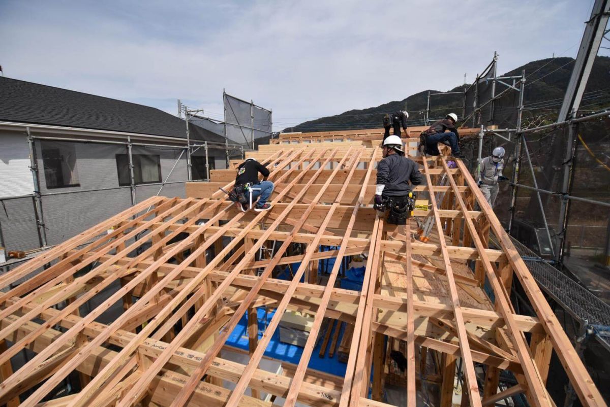 福岡県福岡市早良区09　注文住宅建築現場リポート③　～上棟式・前編～