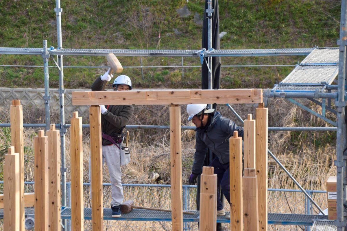 福岡県福岡市早良区09　注文住宅建築現場リポート③　～上棟式・前編～