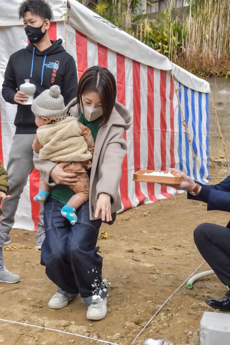 福岡県福岡市城南区11　注文住宅建築現場リポート①　～地鎮祭～