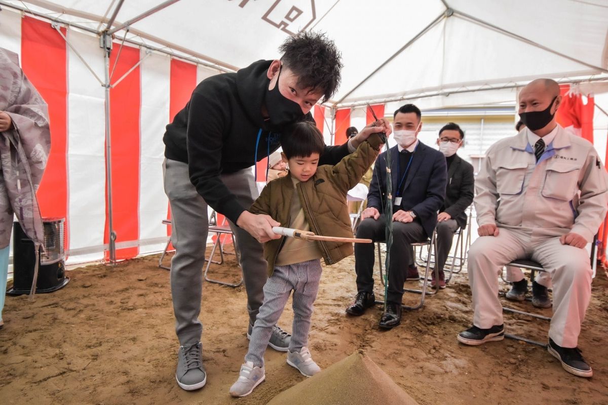 福岡県福岡市城南区11　注文住宅建築現場リポート①　～地鎮祭～