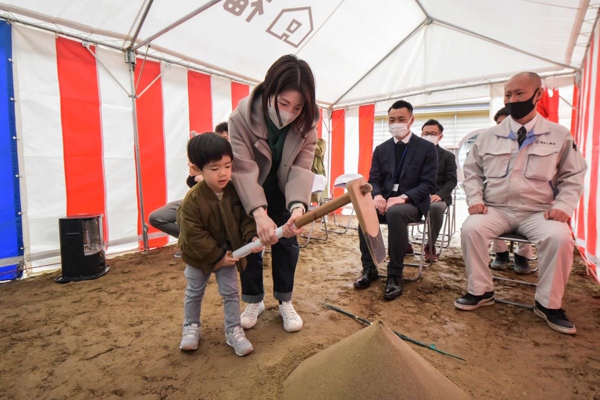 福岡県福岡市城南区11　注文住宅建築現場リポート①　～地鎮祭～