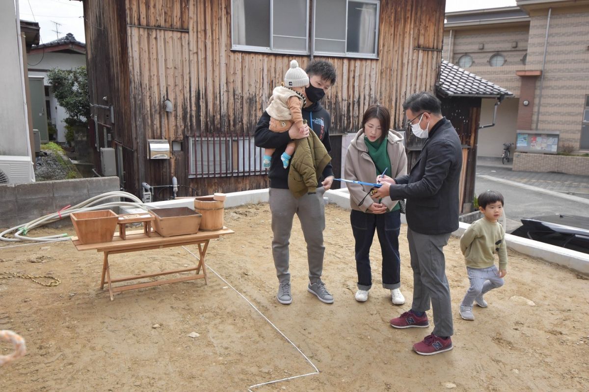 福岡県福岡市城南区11　注文住宅建築現場リポート①　～地鎮祭～