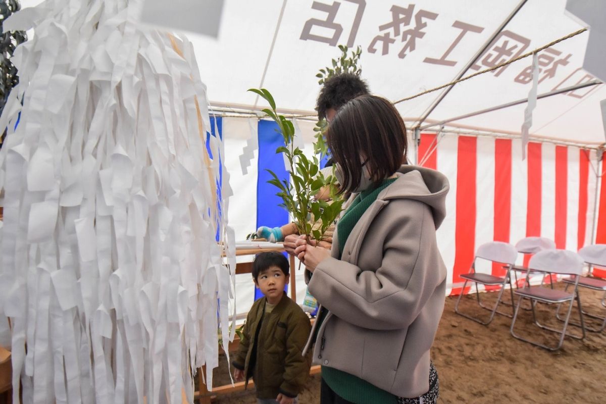 福岡県福岡市城南区11　注文住宅建築現場リポート①　～地鎮祭～