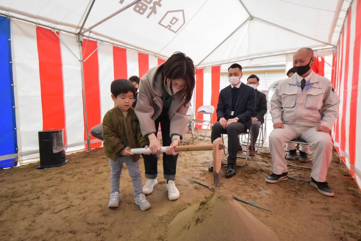 福岡県福岡市城南区11　注文住宅建築現場リポート①　～地鎮祭～