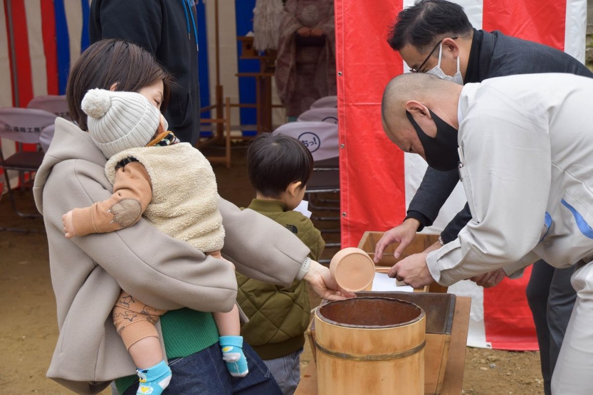 「福岡市城南区11」注文住宅現場リポート①【地鎮祭】