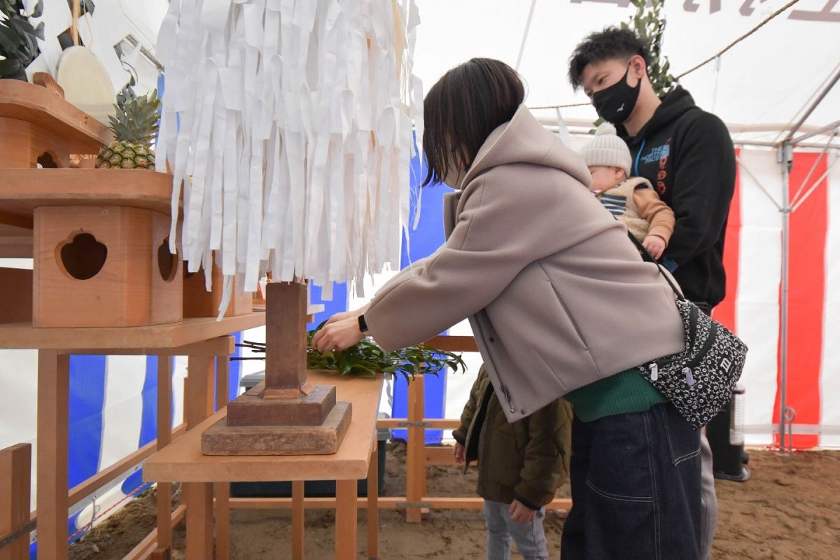 福岡県福岡市城南区11　注文住宅建築現場リポート①　～地鎮祭～