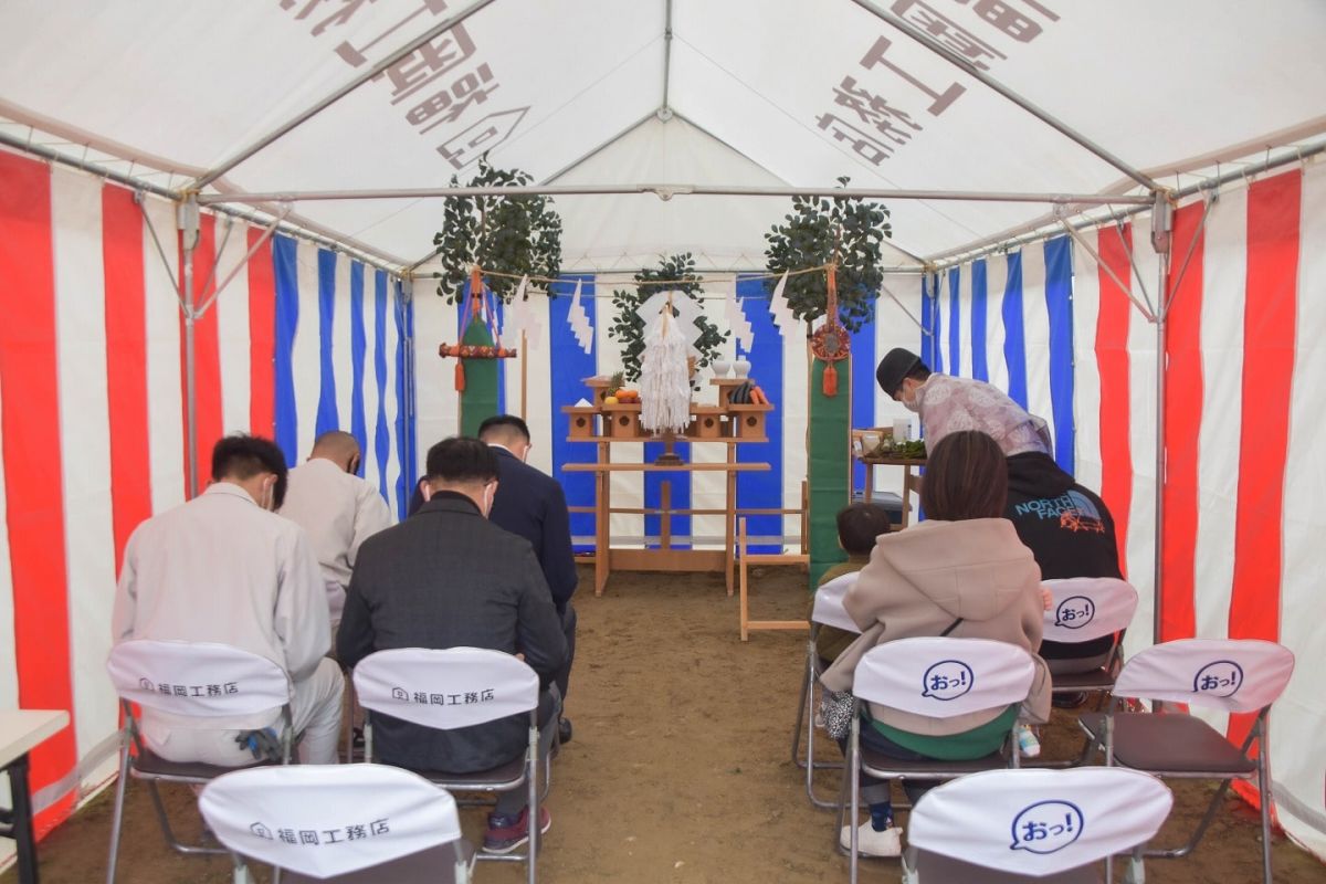 「福岡市城南区11」注文住宅現場リポート①【地鎮祭】