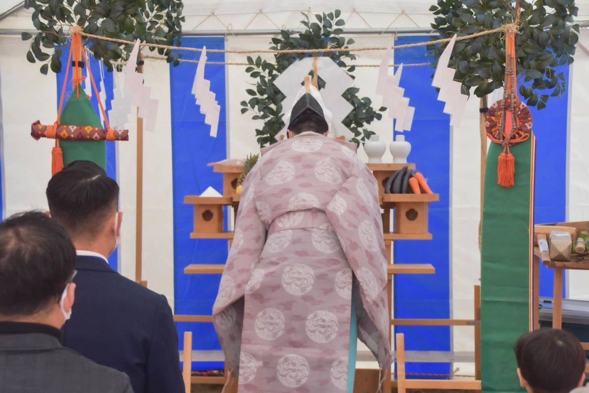 「福岡市城南区11」注文住宅現場リポート①【地鎮祭】