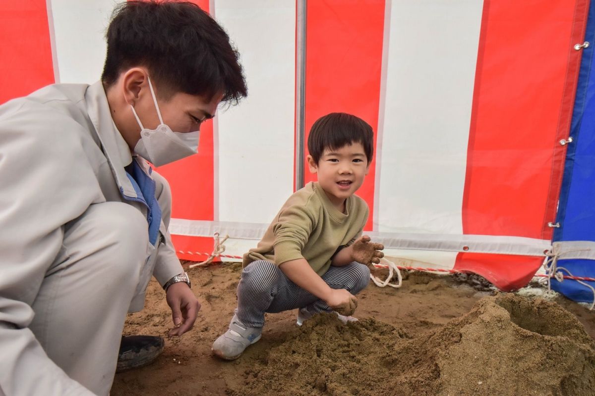 福岡県福岡市城南区11　注文住宅建築現場リポート①　～地鎮祭～