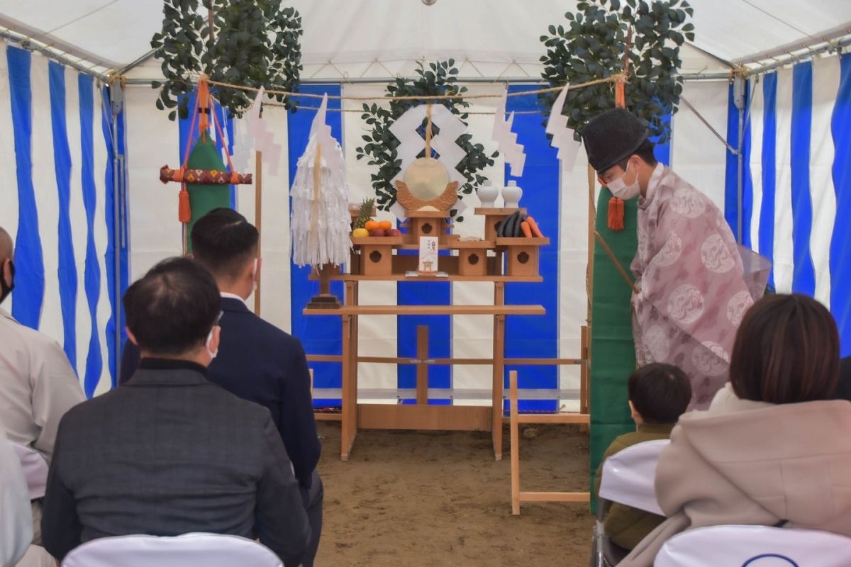 「福岡市城南区11」注文住宅現場リポート①【地鎮祭】
