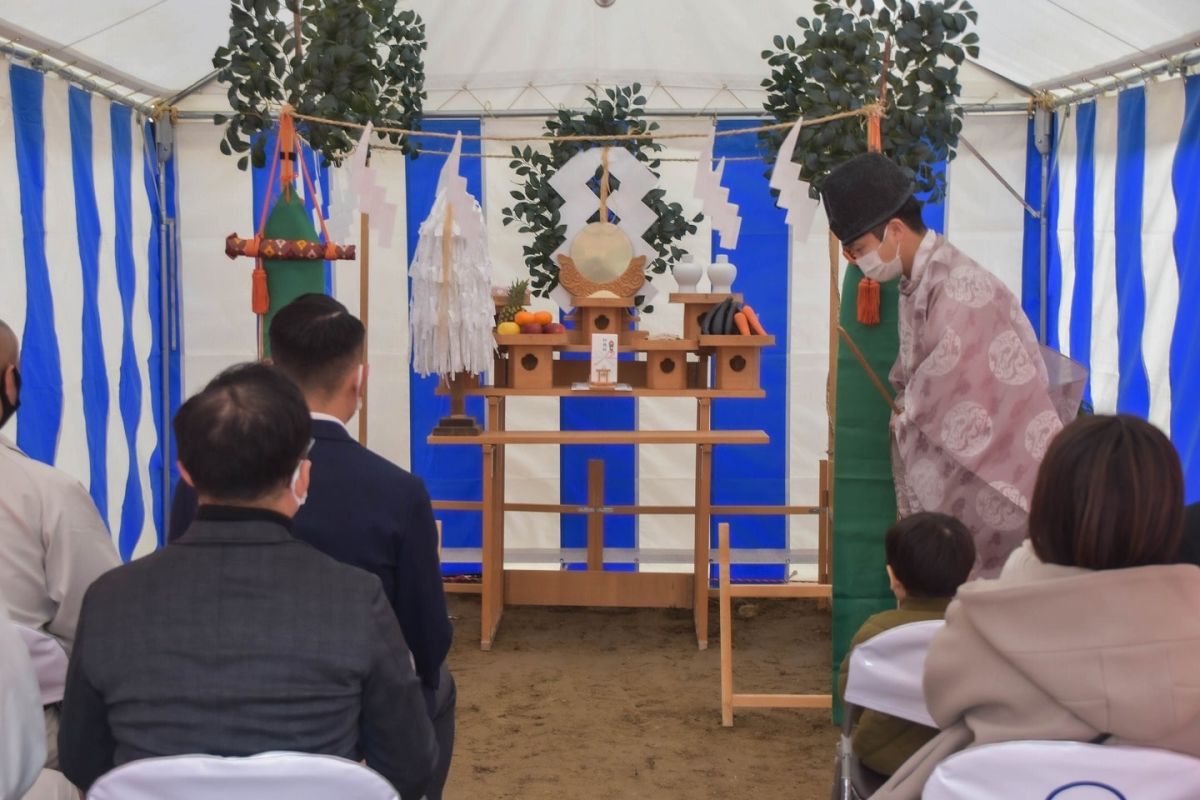 福岡県福岡市城南区11　注文住宅建築現場リポート①　～地鎮祭～