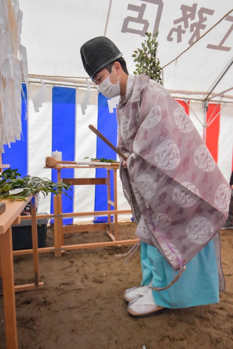 福岡県福岡市城南区11　注文住宅建築現場リポート①　～地鎮祭～