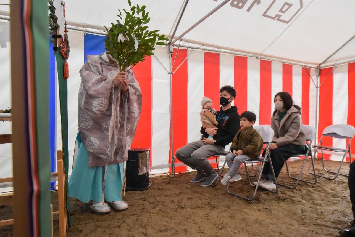 福岡県福岡市城南区11　注文住宅建築現場リポート①　～地鎮祭～