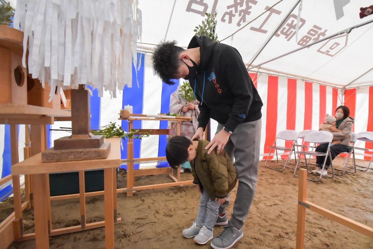 福岡県福岡市城南区11　注文住宅建築現場リポート①　～地鎮祭～