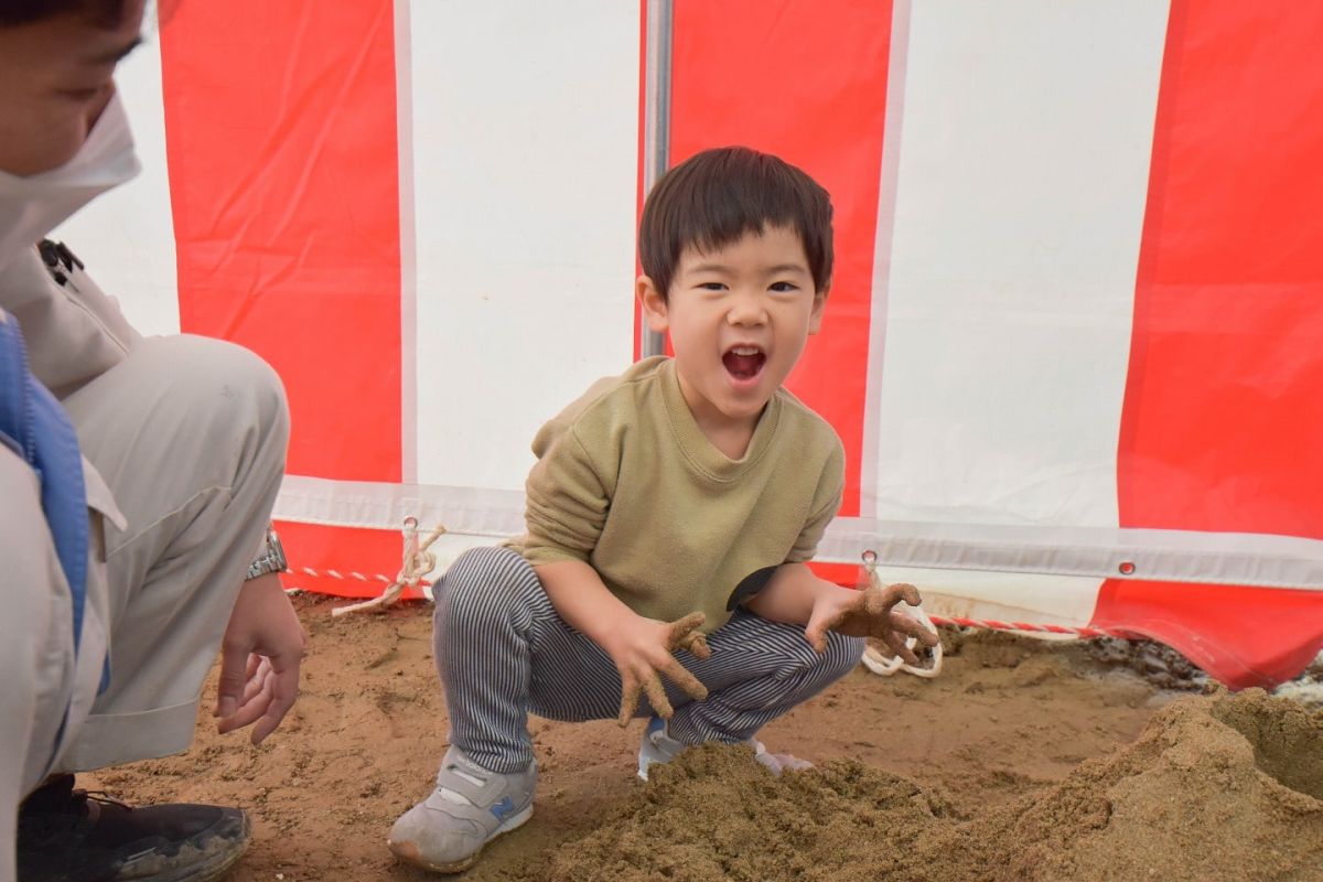 福岡県福岡市城南区11　注文住宅建築現場リポート①　～地鎮祭～