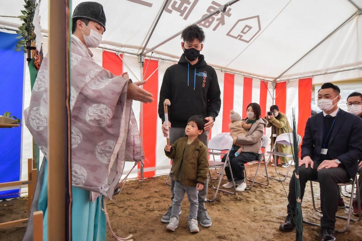 「福岡市城南区11」注文住宅現場リポート①【地鎮祭】