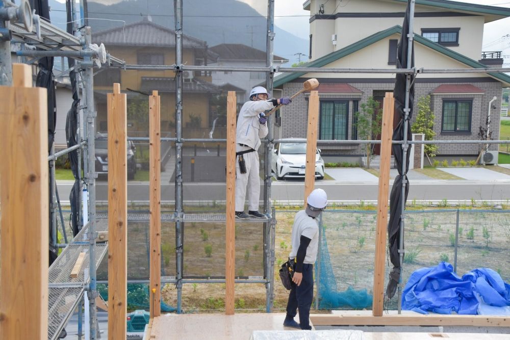 福岡県糟屋郡粕屋町03　注文住宅建築現場リポート⑥　～上棟式～