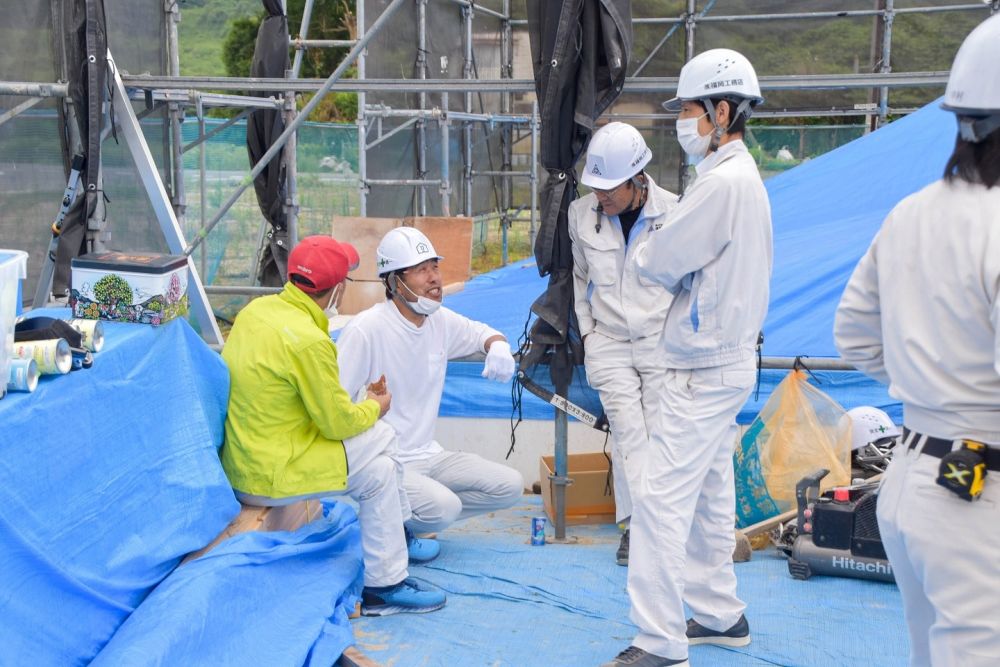 福岡県糟屋郡粕屋町03　注文住宅建築現場リポート⑥　～上棟式～