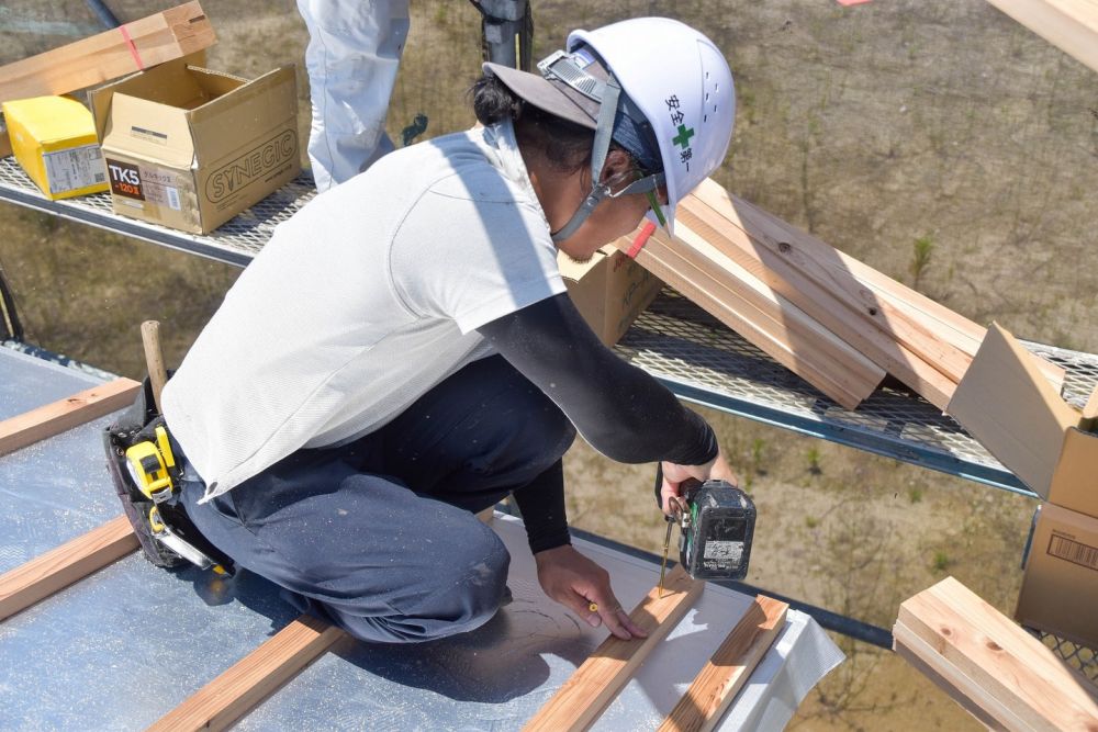 福岡県糟屋郡粕屋町03　注文住宅建築現場リポート⑥　～上棟式～