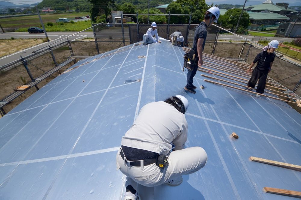 福岡県糟屋郡粕屋町03　注文住宅建築現場リポート⑥　～上棟式～