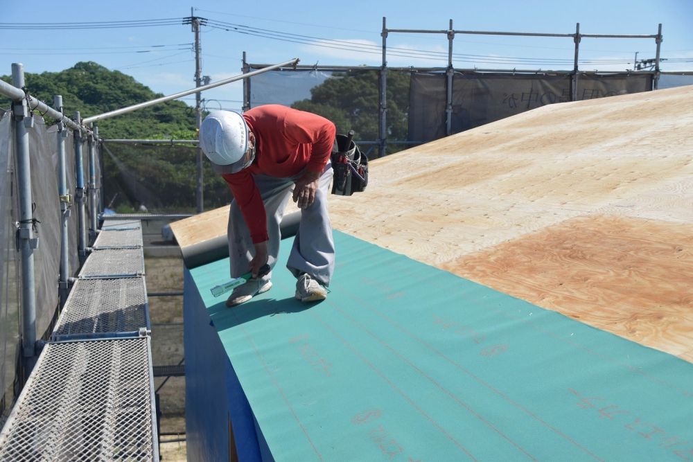 福岡県糟屋郡粕屋町03　注文住宅建築現場リポート⑥　～上棟式～