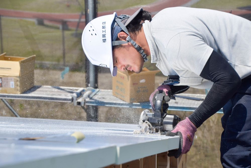 福岡県糟屋郡粕屋町03　注文住宅建築現場リポート⑥　～上棟式～