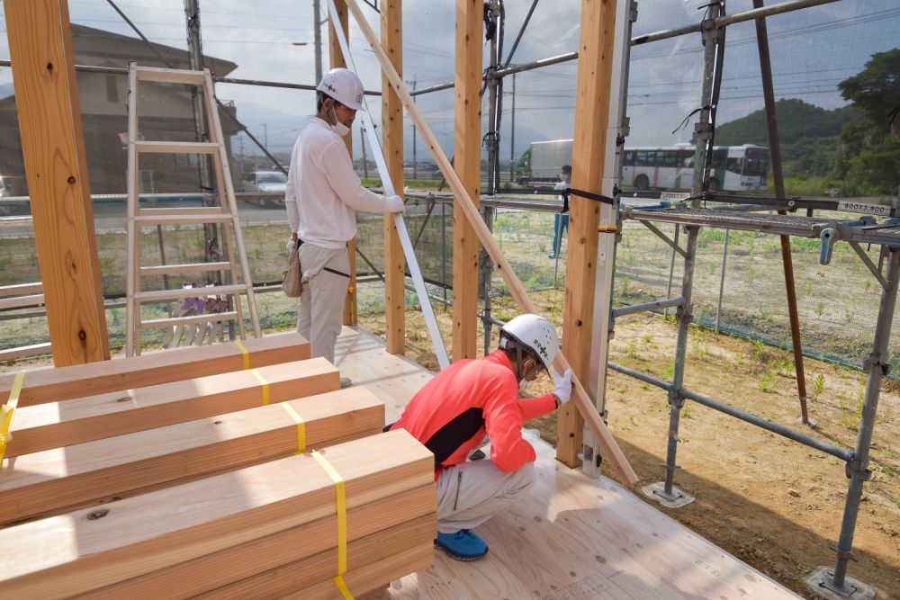 福岡県糟屋郡粕屋町03　注文住宅建築現場リポート⑥　～上棟式～