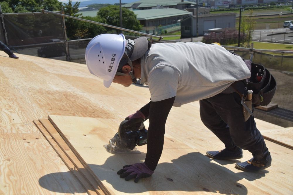 福岡県糟屋郡粕屋町03　注文住宅建築現場リポート⑥　～上棟式～