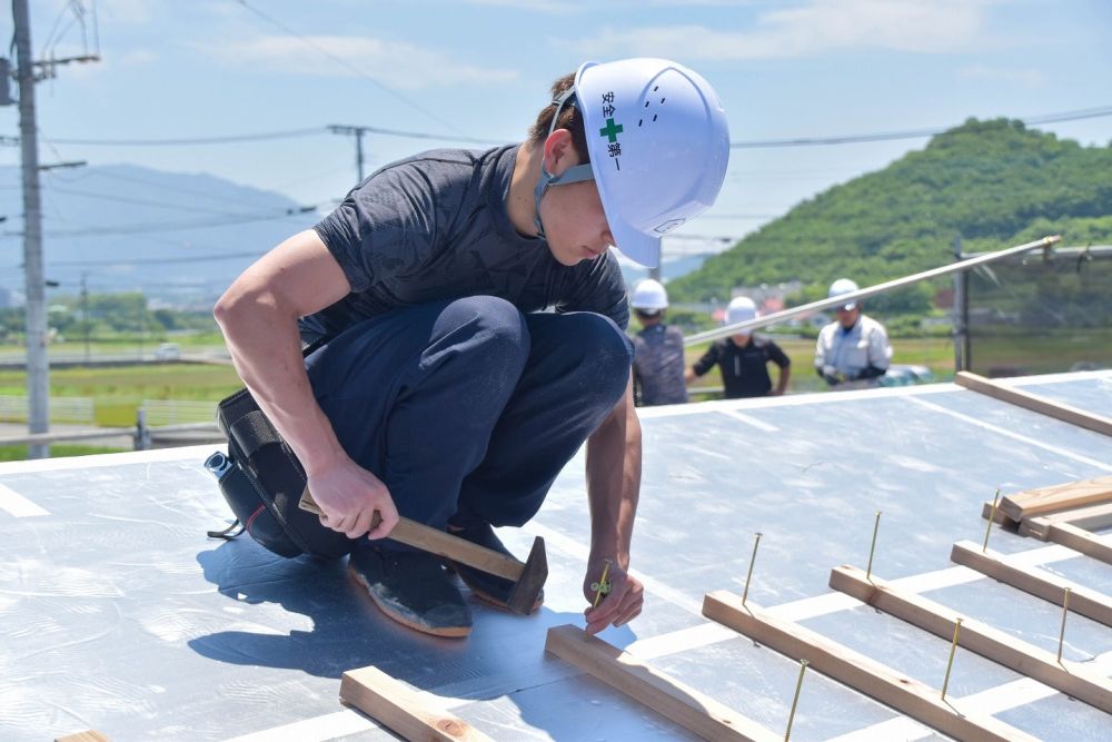 福岡県糟屋郡粕屋町03　注文住宅建築現場リポート⑥　～上棟式～