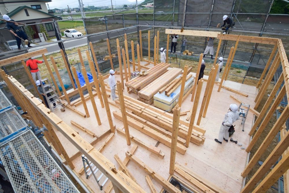 福岡県糟屋郡粕屋町03　注文住宅建築現場リポート⑥　～上棟式～