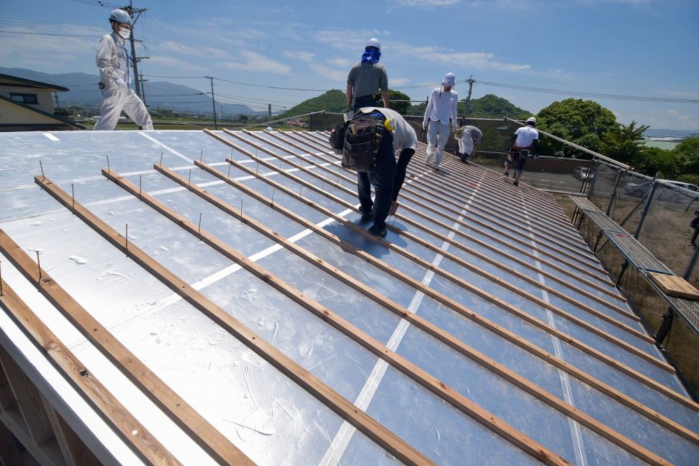 福岡県糟屋郡粕屋町03　注文住宅建築現場リポート⑥　～上棟式～