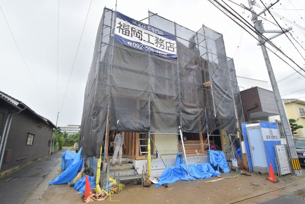 「福岡市南区20」注文住宅現場リポート③【上棟式】