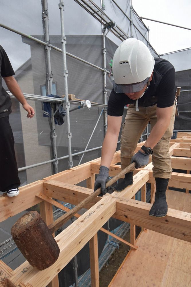 福岡市南区20　注文住宅建築現場リポート③　～上棟式～