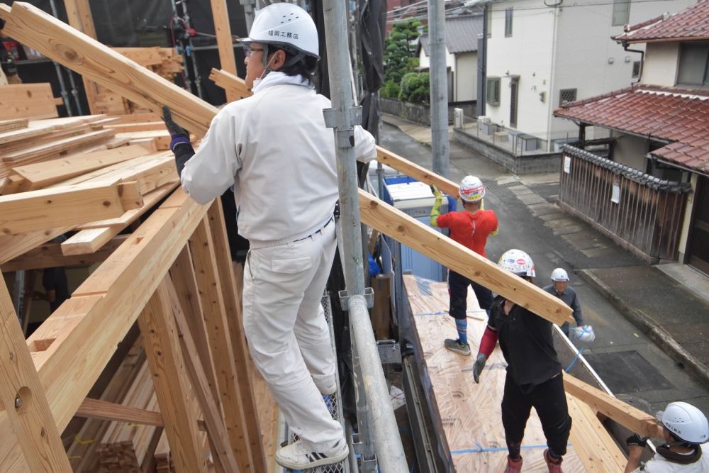 「福岡市南区20」注文住宅現場リポート③【上棟式】