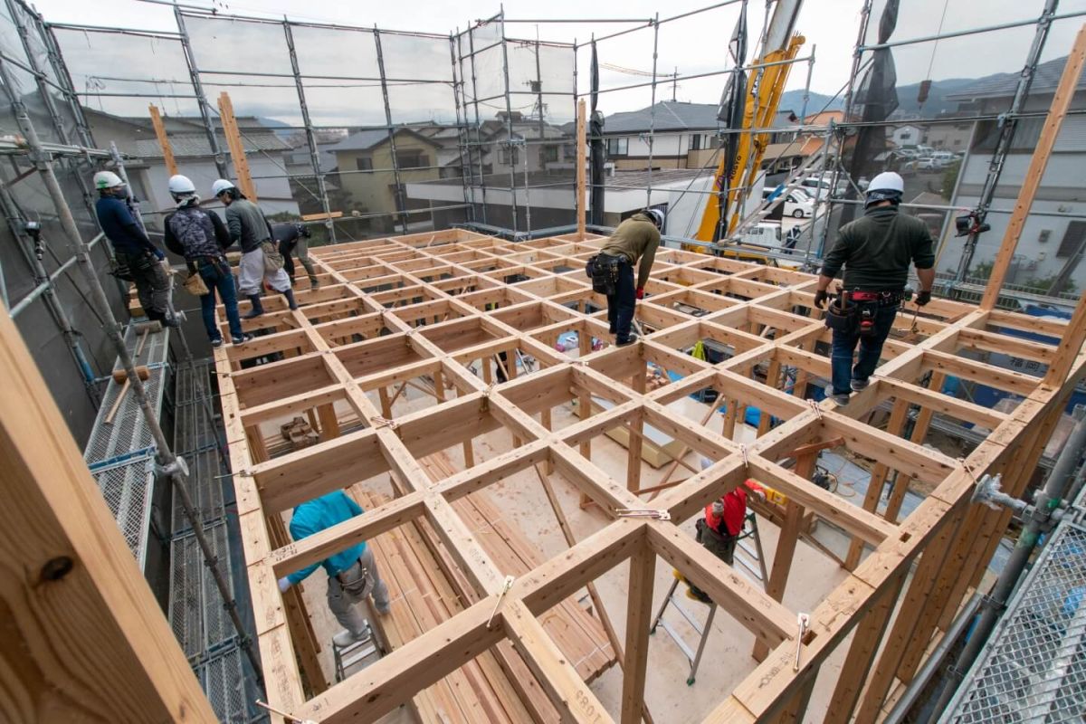 福岡県那珂川市09　注文住宅建築現場リポート①　～上棟式・前編～