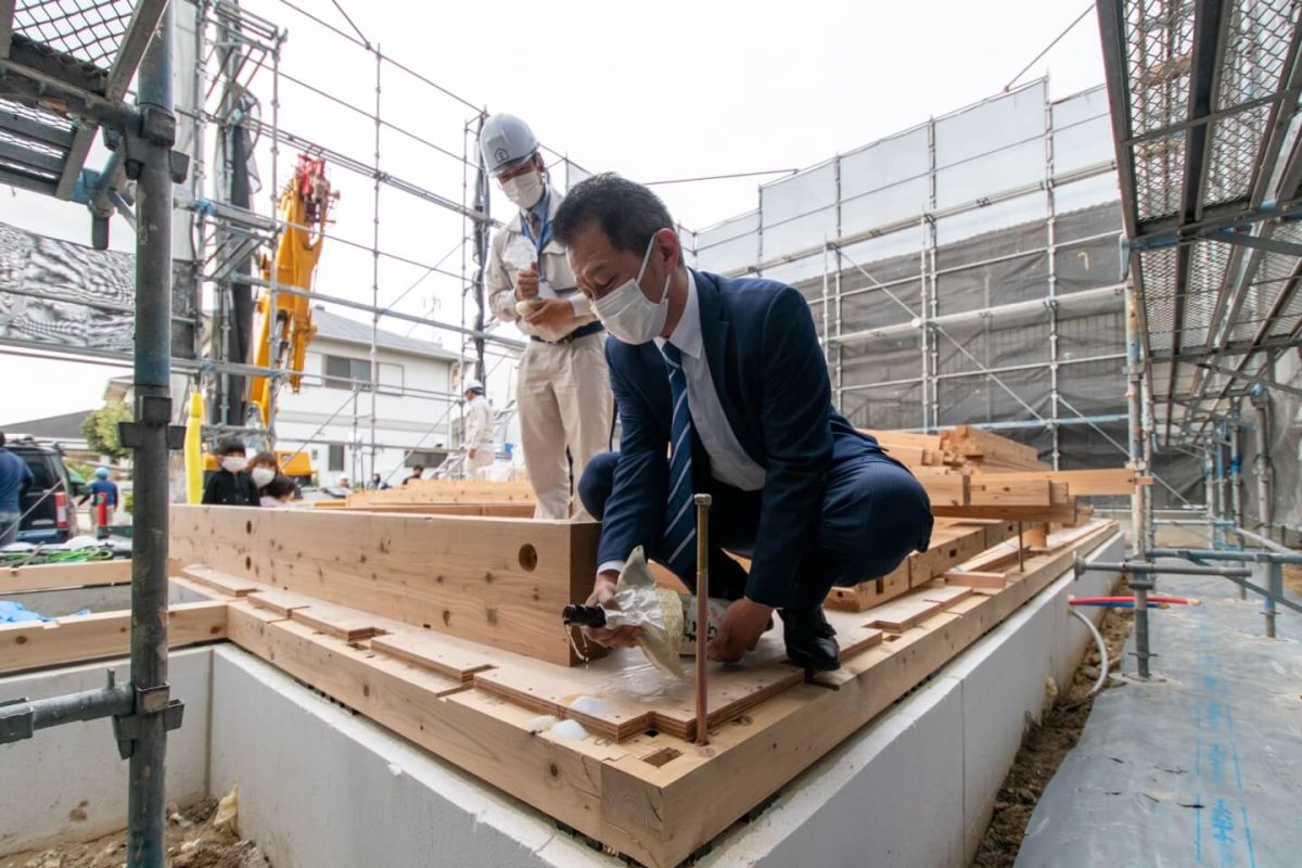 「那珂川市09」注文住宅現場リポート①【上棟式】